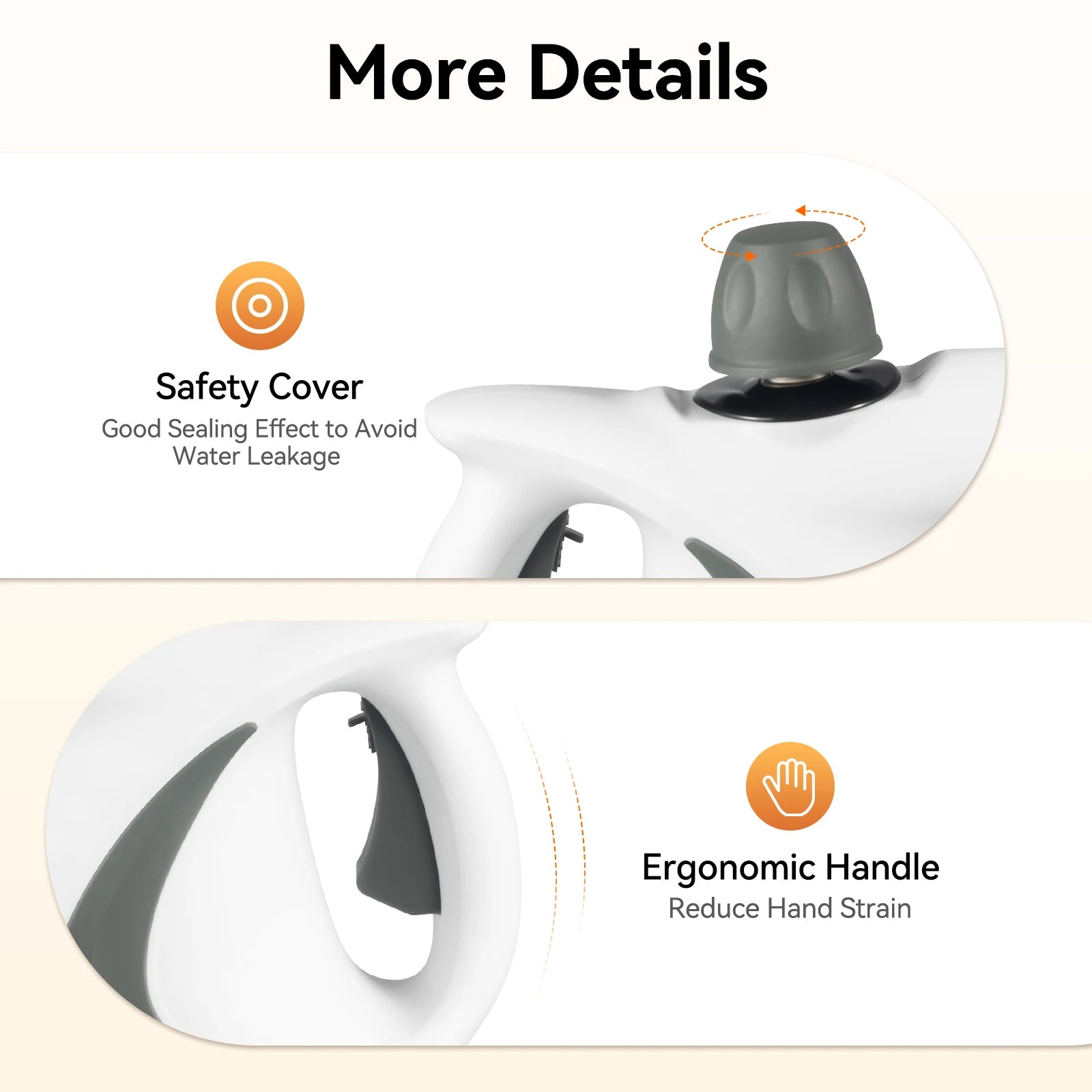 Handheld Steam Cleaner - 1050W High-Pressure Steamer