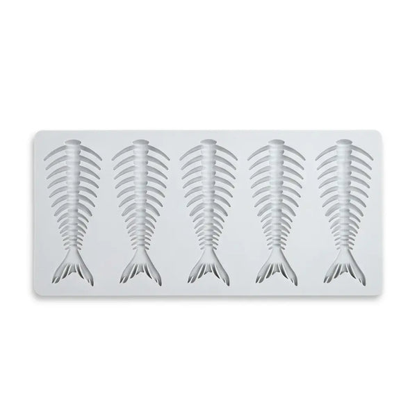 Multi-Skull Fish Bone Silicone Cake Border Mold