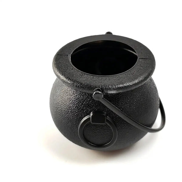 Mini Black Cauldron Candy Bowls with Handle