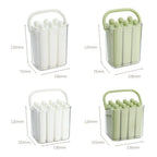 Silicone ice stick tray set with size views for small and large containers