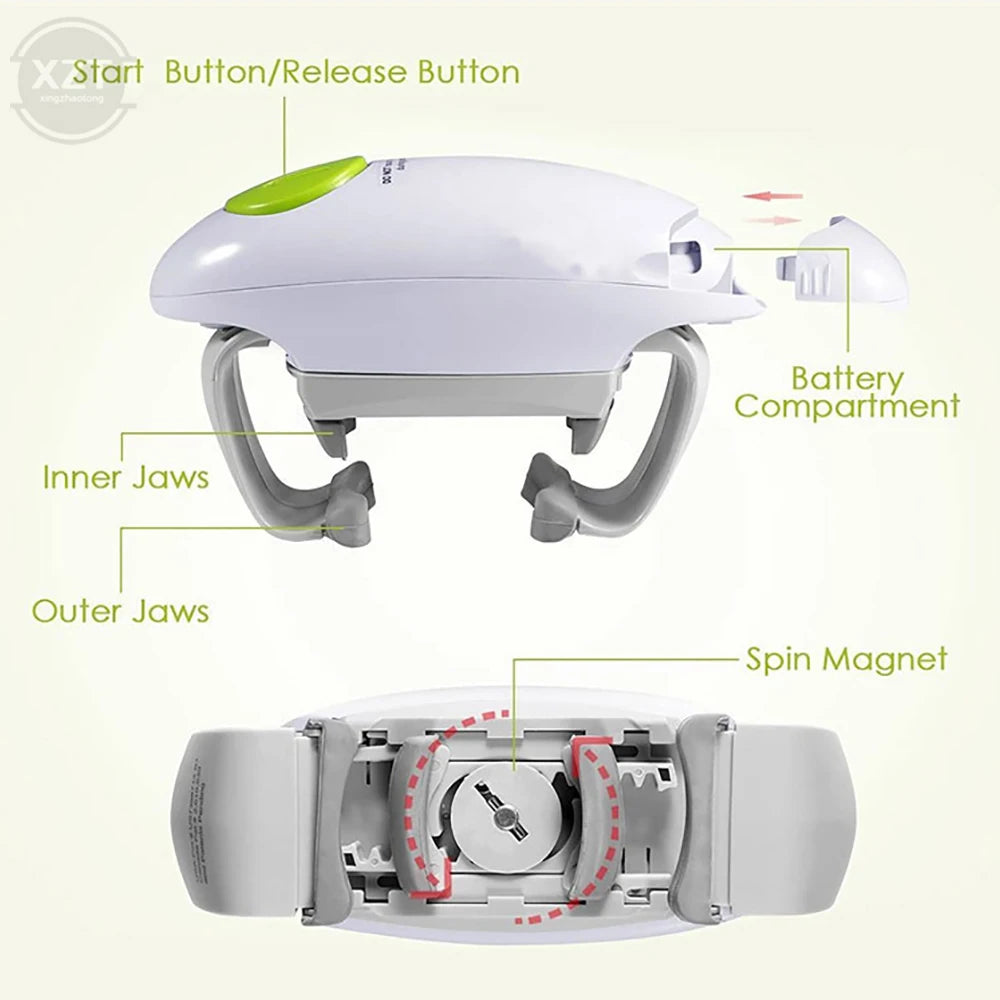 Smooth Edge Electric Can Opener - Safe Automatic Jar Opener