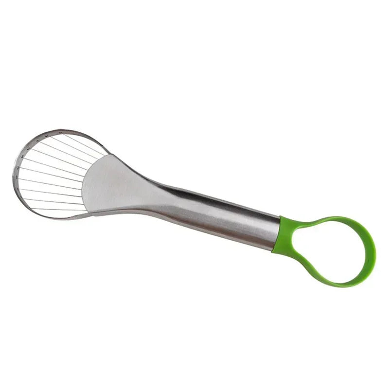 2-in-1 Avocado Slicer - Stainless Steel Cutter & Peeler