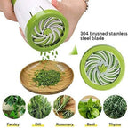 Manual Herb Grinder - Multifunction Spice Mill & Vegetable Chopper