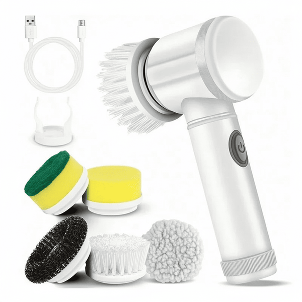 Cordless Spin Scrubber - 5-in-1 Rechargeable Cleaning Brush